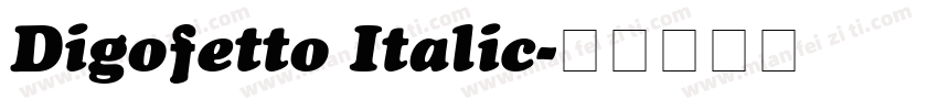 Digofetto Italic字体转换